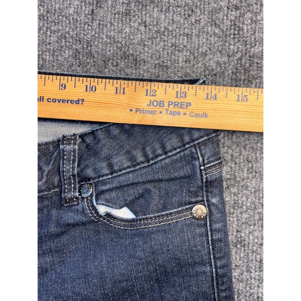 GUESS Jeans Womens 27 Blue Denim Studded Low Rise Bootcut Leg Dark Wash Stretch - Picture 8 of 14